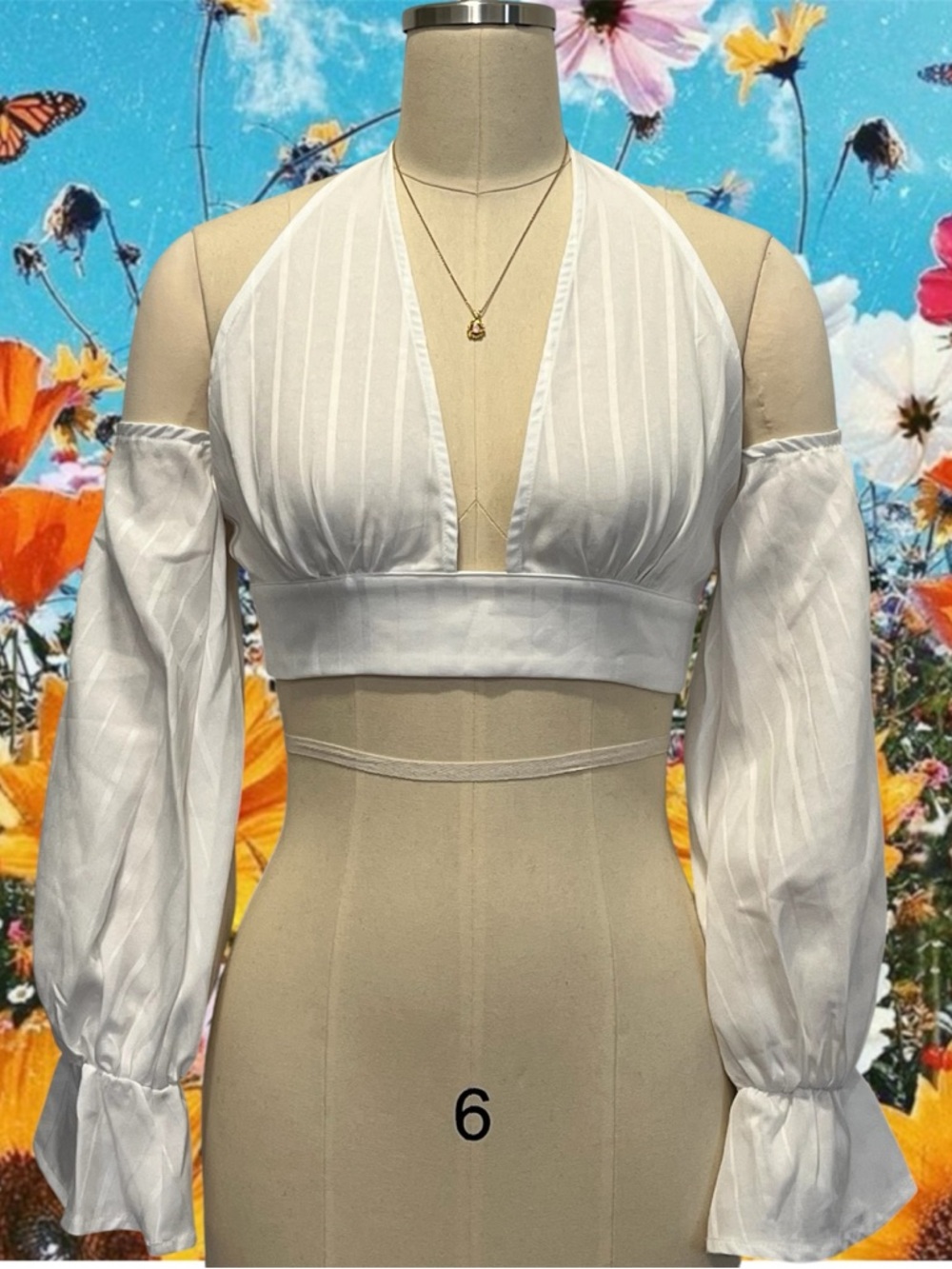 PrettyLittleThing Off-The-Shoulder Halter Top